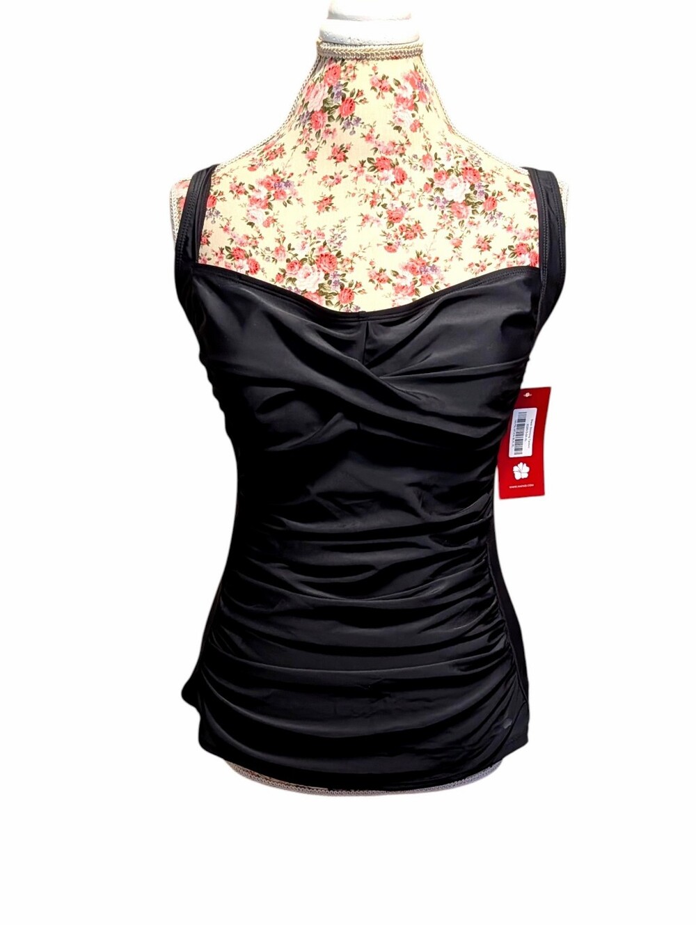 Hapari Black Slimming Tankini Top